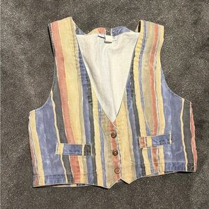Stampede vintage 90s denim striped vest
